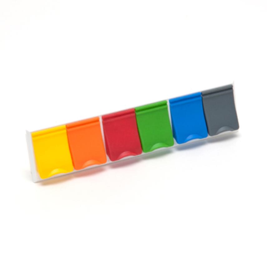 Coloured Shutters for Snap-In Structural Hardware